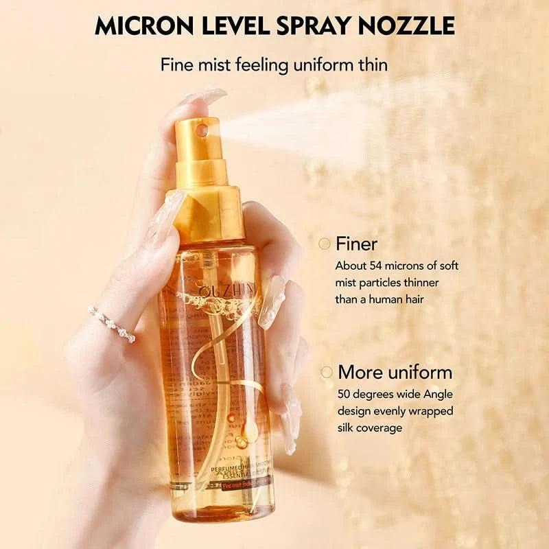 Hair Care Essential Oil Spray, Nourishing & Repair, Smooth Shiny Finish, Long-Lasting Fragrance, Easy Use for All Hair Types