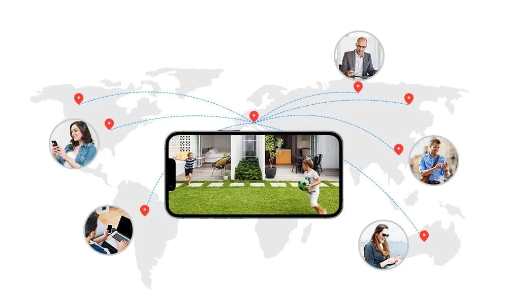 ASECAM Überwachungskamera-System 8MP 4K POE NVR Kit CCTV Audio Außen AI Farb-Nachtsicht Home Videoüberwachungskamera