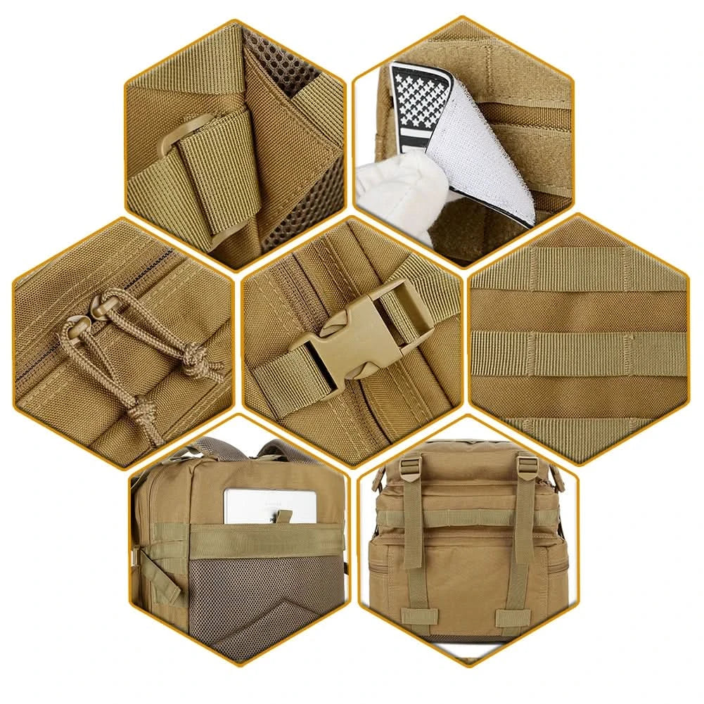 45L Man Tactical Backpacks Traveling Bags Outdoor 3P School Pack EDC Molle Pack For Trekking Hunting Bag camping equipment