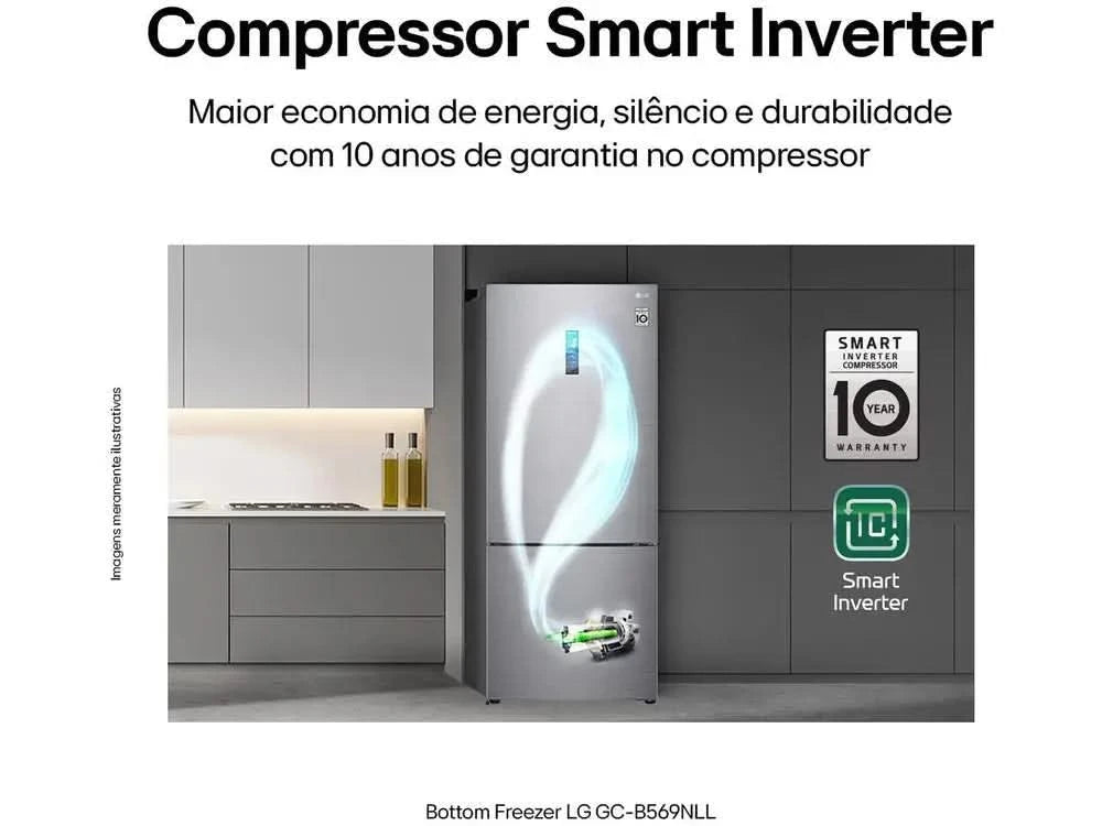 LG Frost Free Smart Inverse Kühl-/Gefrierkombination – 110V