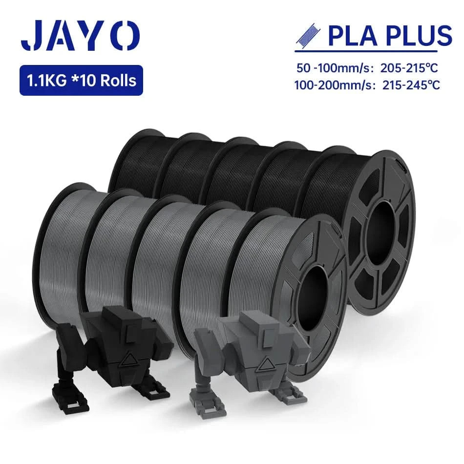 JAYO PLA / ABS / PETG / Silk / ASA / TPU / PLA+ Filament 10 Rollen 3D-Drucker-Filament 1.75MM 0.65/1/1.1KG sauber gewickeltes 3D-Filament
