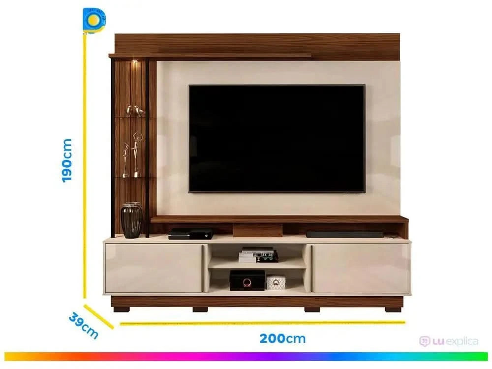 Furniture Martino 4 Shelves Panel for TV up to 70 ”DJ