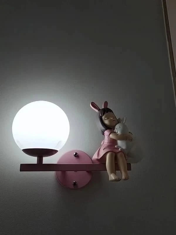 Children's Room Bedside Wall Lamp Girl Boy Wall Art Sconce Creative Cartoon Eye Protection Led Home Decoration Salon Home