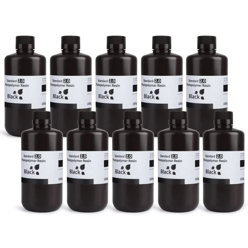 ELEGOO 3D Printer Resin LCD UV-Curing Resin 405nm Standard Photopolymer Resin for LCD 3D Printing 1000g Black Grey White Skin