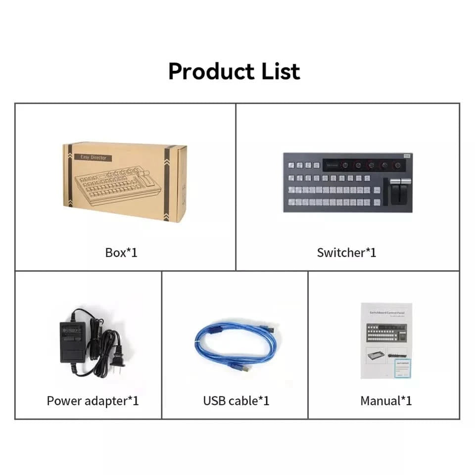 Atem Controller Blackmagic Schaltpult Bedienfeld Livestream Atem Mini Kamera Blackmagic vMix Software Video-Mischer