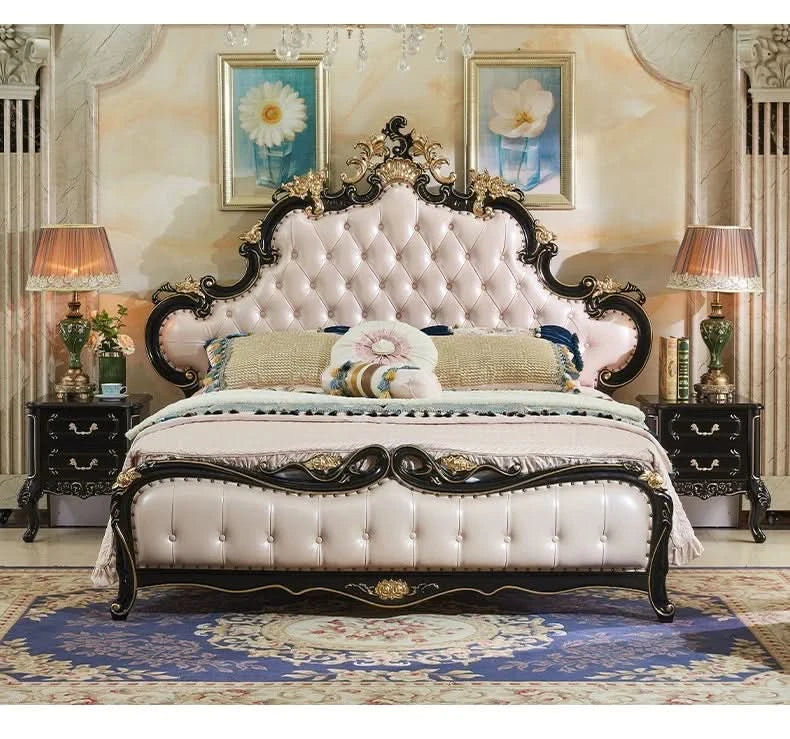 Wedding Unique Bed Designer High Quality Safe Organizer Fashionable Bed Aesthetics Confortable Twin Muebles Bedroom Furniture