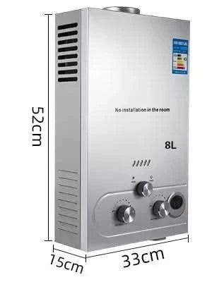 Sihao 6L 8L 10L 12L 16L 18L Flüssiggas-Durchlauferhitzer Sofortiger Gasboiler Butan Propan Gasboiler für Camping und Outdoor