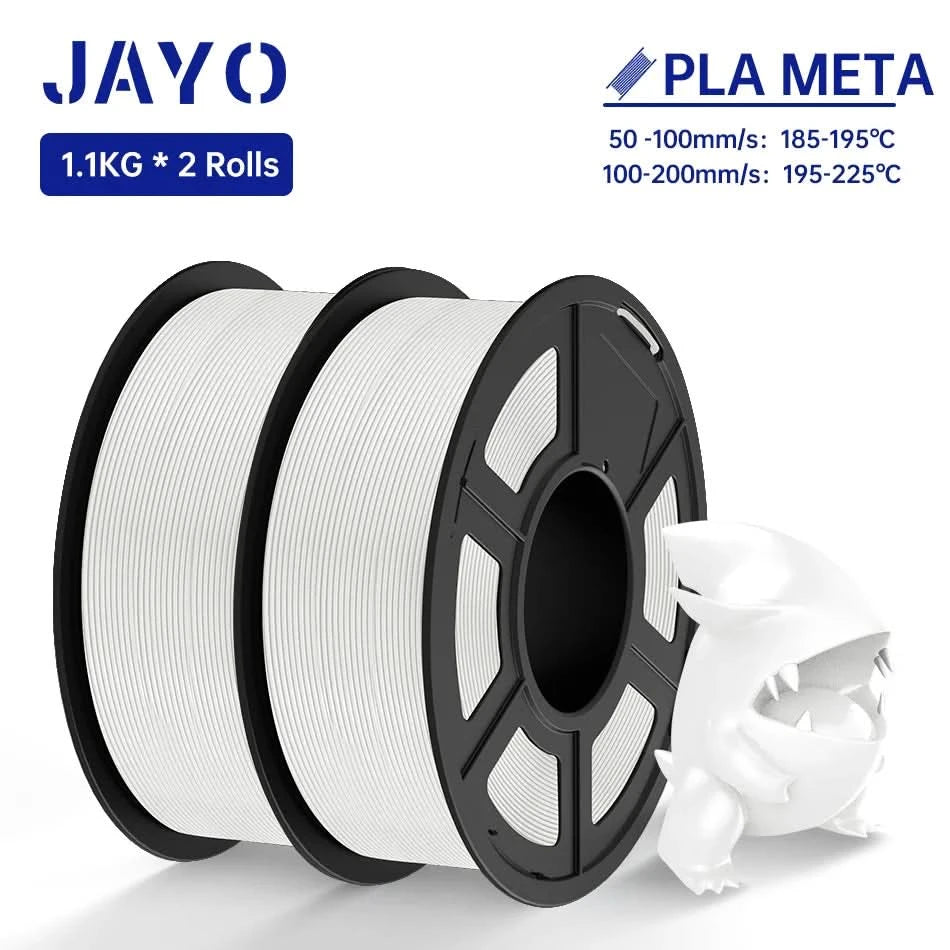 JAYO PETG/PLA/SILK/PLA Meta/PLA+/ABS 2 Rollen 3D-Drucker-Filament 1,75 mm Kreatives Modellmaterial für Kinder für 3D-Stift-Filament