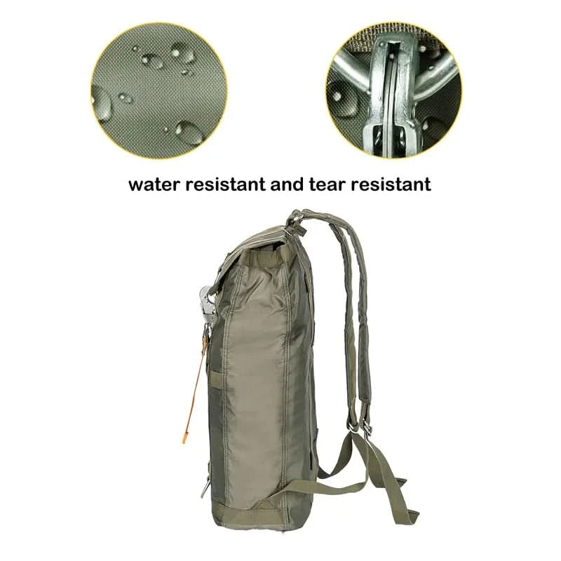 LQARMY Robuster Allzweckrucksack Leichte Umhängetasche Fallschirmtasche für Outdoor-Jagdausflüge, Wanderungen, Schule, Abenteuer