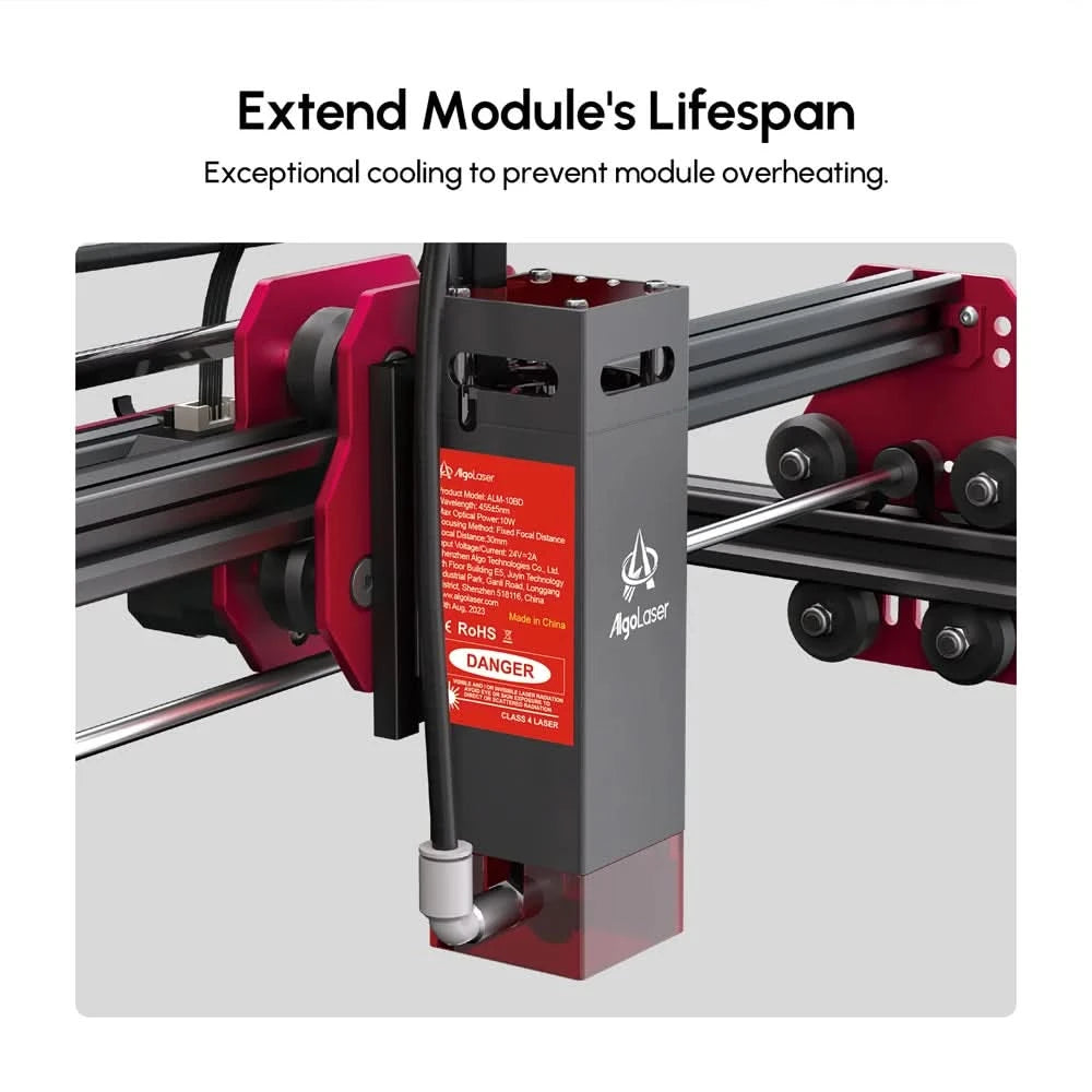Algolaser Air Pump Air Assist 30L/min For Laser Engraver Cutter Wood Cutting Mchine Cooling/Reduces Dust Better Cutting Effect