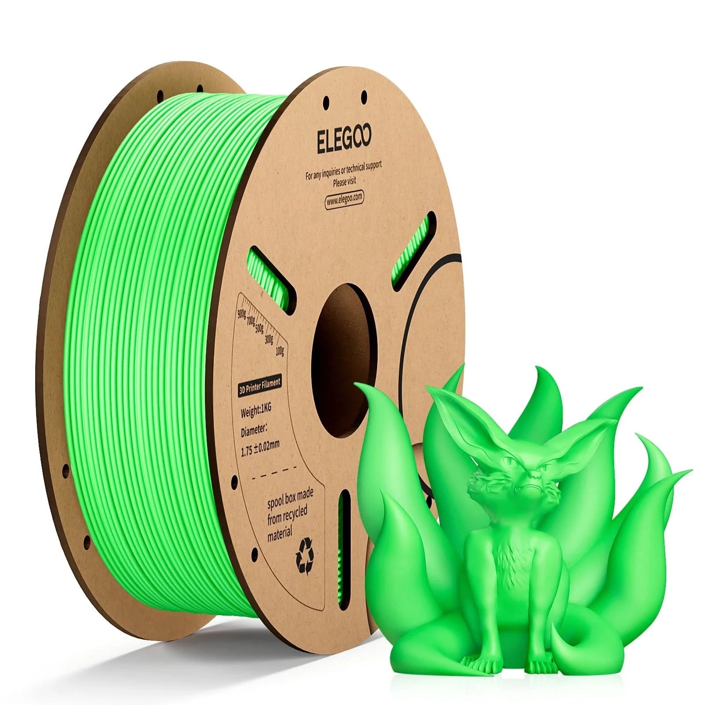 ELEGOO 1.75mm PLA Filament 1kg Plastic 3D PLA for 3D Printer Consumables Material for FDM 3D Printer NEPTUNE 3 PRO