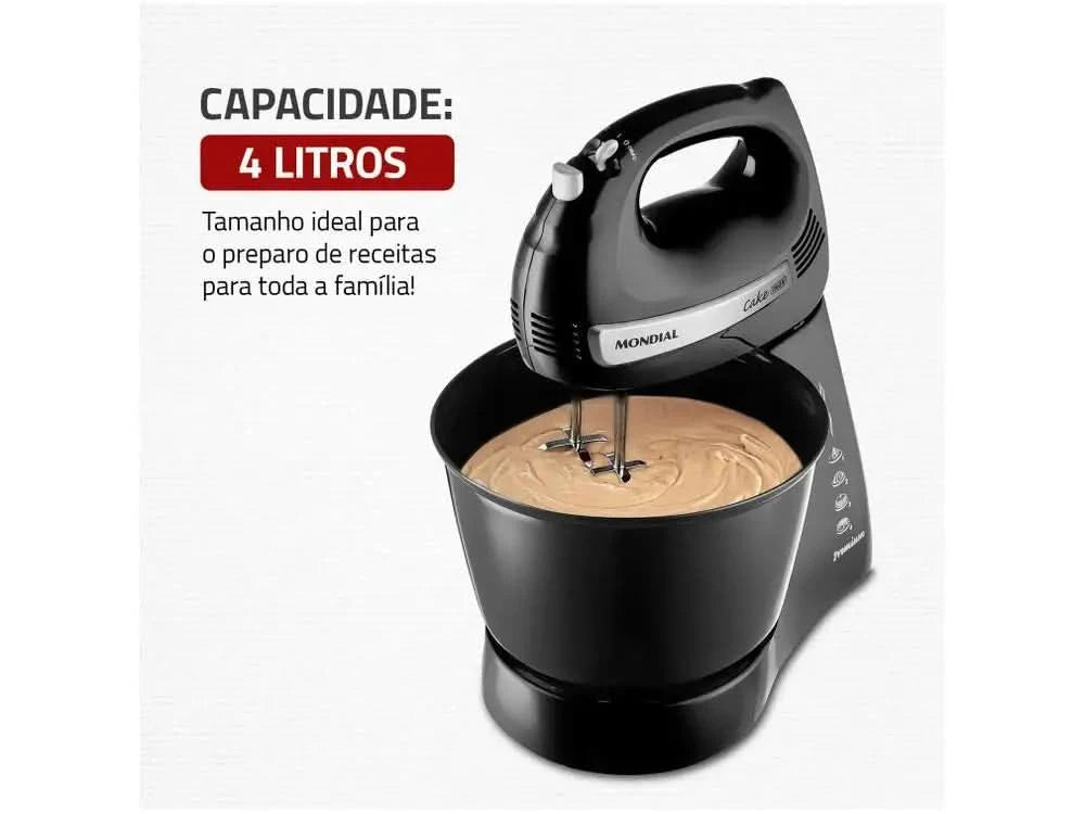 500W Premium Black Mondial Mixer-110V