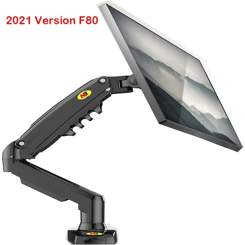 F80 Gasfeder 17-30 Zoll Desktop-LED-LCD-Monitorhalterung Arm Ergonomische Gasfeder Flexi-Halterung Belastung 2~9kg