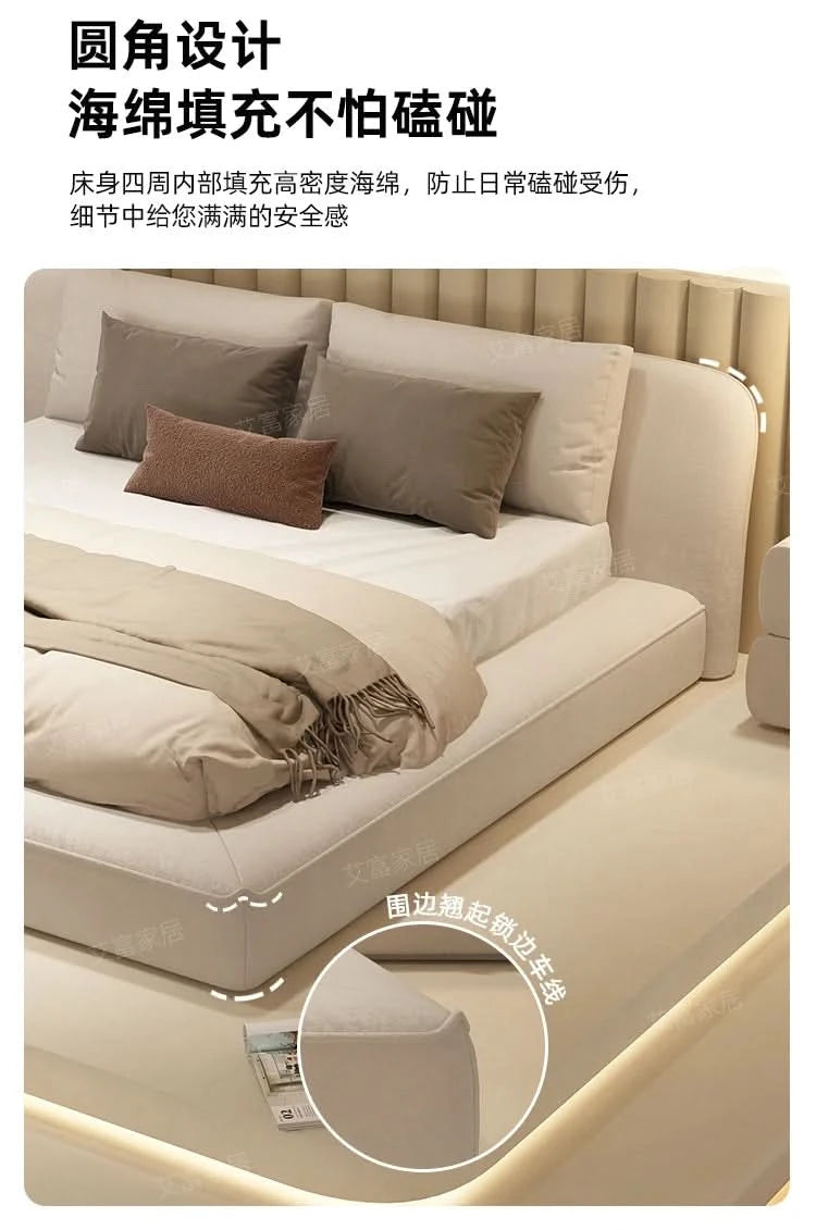 Queen Size Marriage Bed Modern Minimalist Multifunctional Bedroom Bed Storage Space Camas De Casal De Luxo Home Furniture