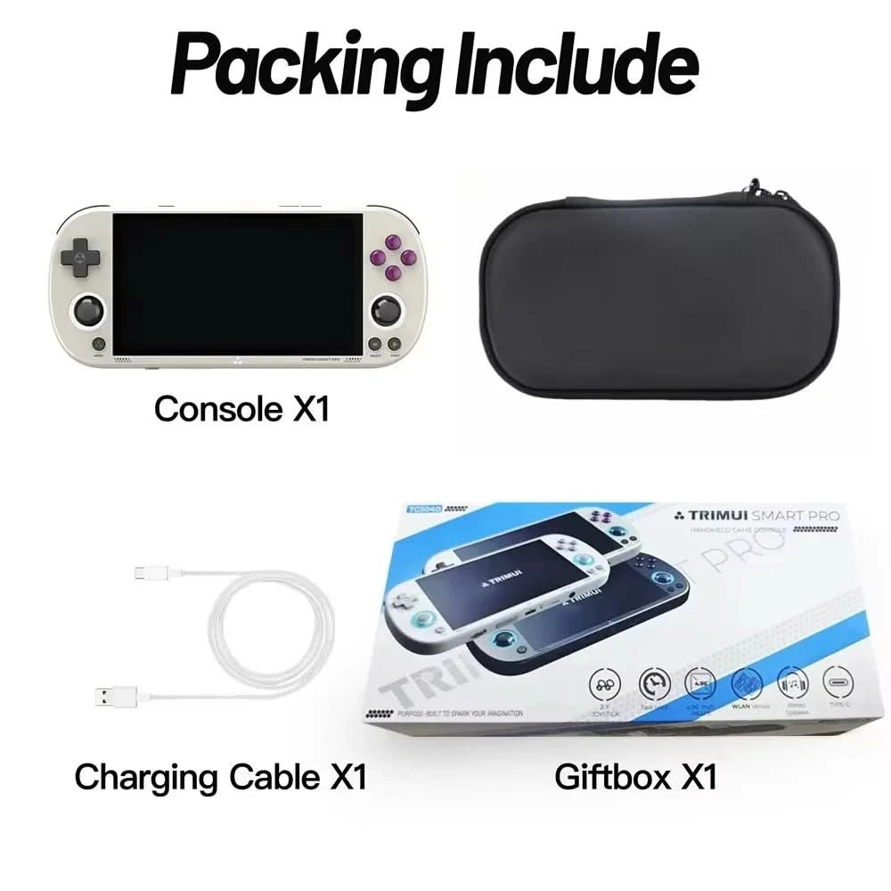 Trimui Smart Pro Handheld-Spielekonsole Linux-System 4,96-Zoll-IPS-Bildschirm Joystick RGB-Beleuchtung Smartpro Retro-Videospiel-Player Geschenk