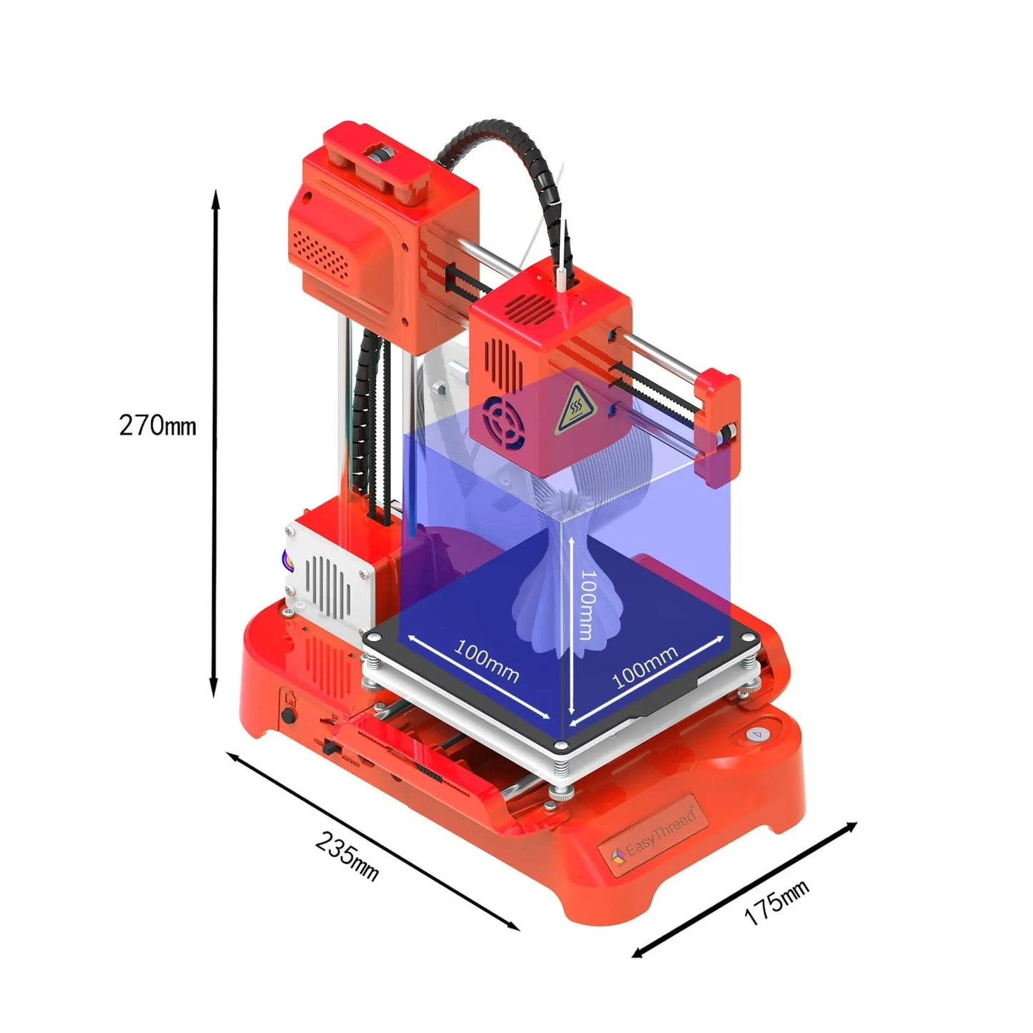 Easythreed Mini 3D-Drucker K9 Einfache Bedienung Ein-Klick-Druck Motherboard Magnetische Bauplattform Desktop-Drucker K7 Anfänger Kindergeschenk