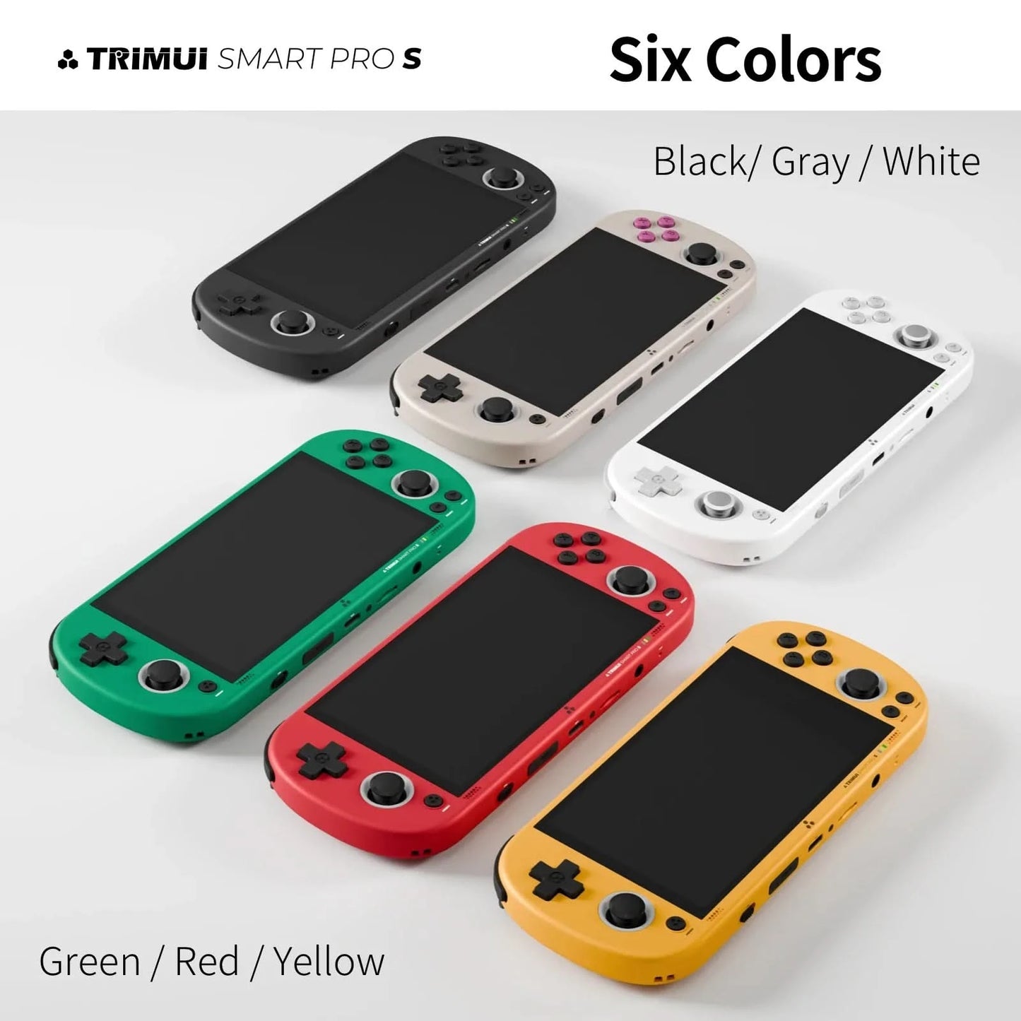 Trimui Smart Pro S Retro Handheld Game Console 4.96'' IPS Screen Linux System Joystick RGB Lighting Video Game Smartpros Gifts