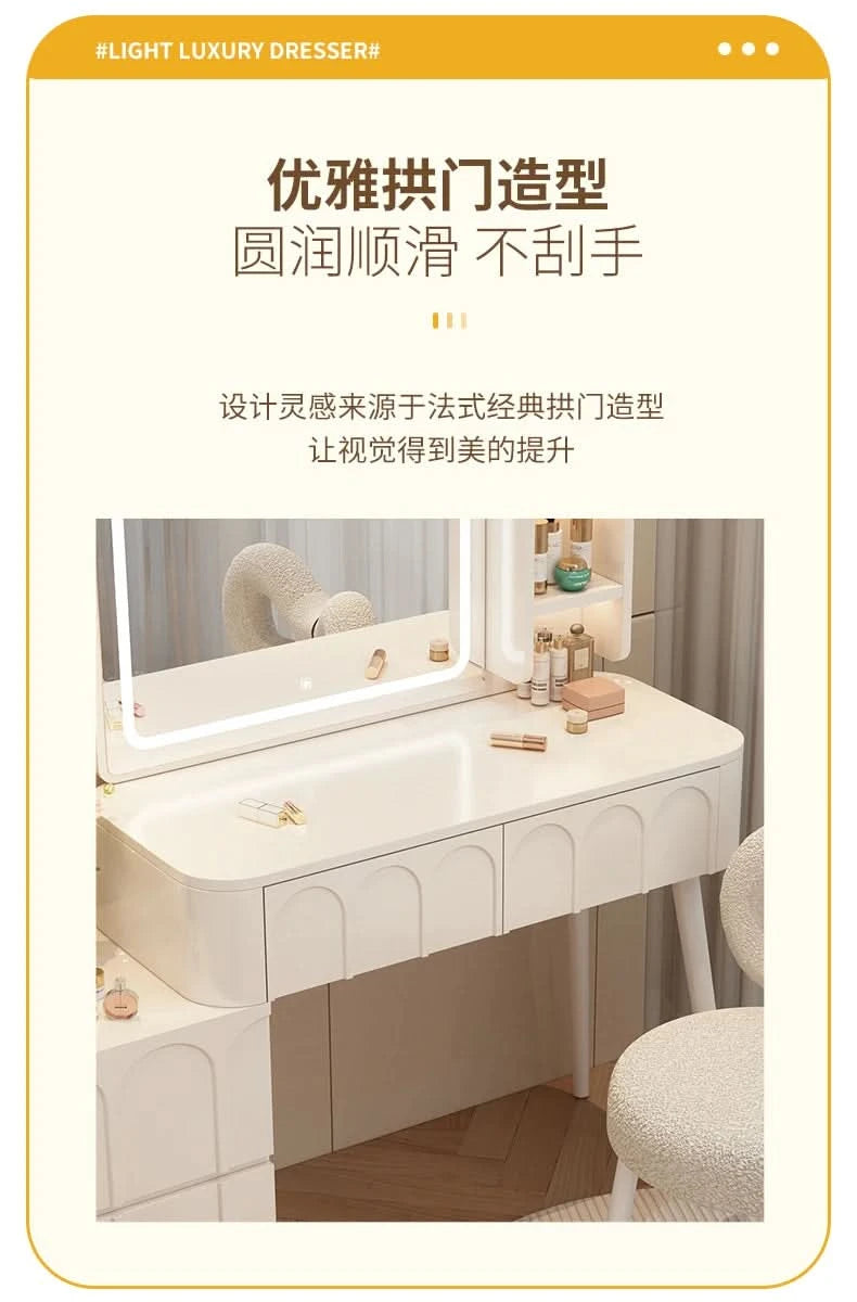 White Home Dressing Table Wood Cute Comfortable Luxury Dressing Table Minimalist Modern Muebles De Dormitorio Room Furnitures