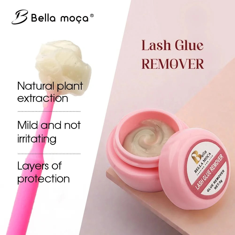 5 Stück Wimpernkleberentferner 10ml Wimpernkleberentferner Wimpernverlängerungskleberentferner Nicht reizend Schnelle Entladung Klebstoff Make-up