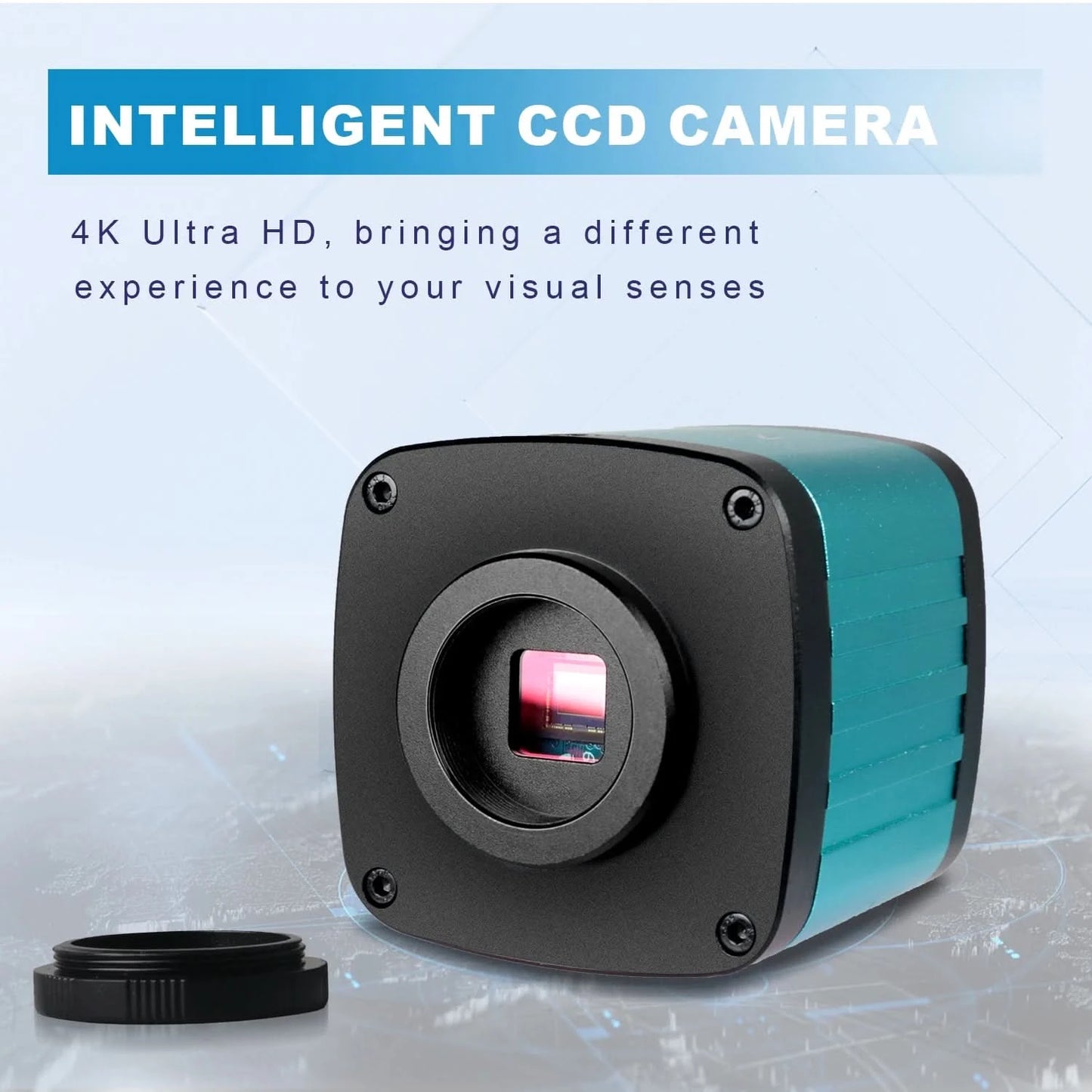 1080P 4K HD Industrial Microscope Digital Camera Via USB-C Measurement  215X/180X/130X C-Mount Lens For PCB Soldering,no base
