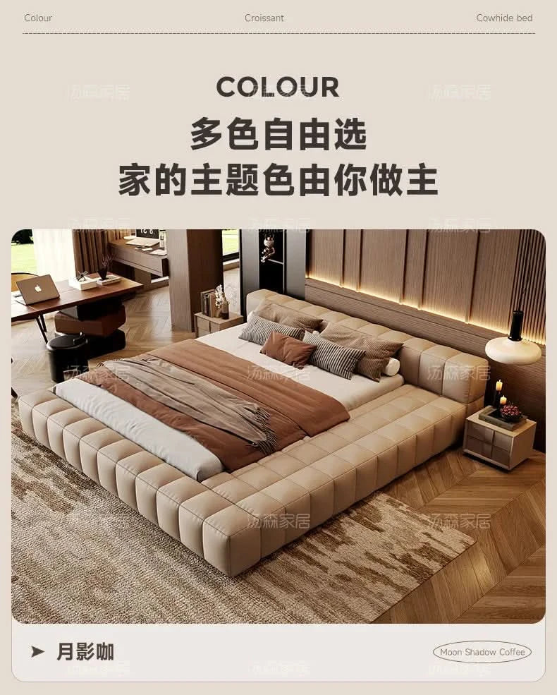 Double bedroom beds full size bed frame bedroom furniture Home 150x200 180x200 cm Luxury modern leather wedding bed 2 people