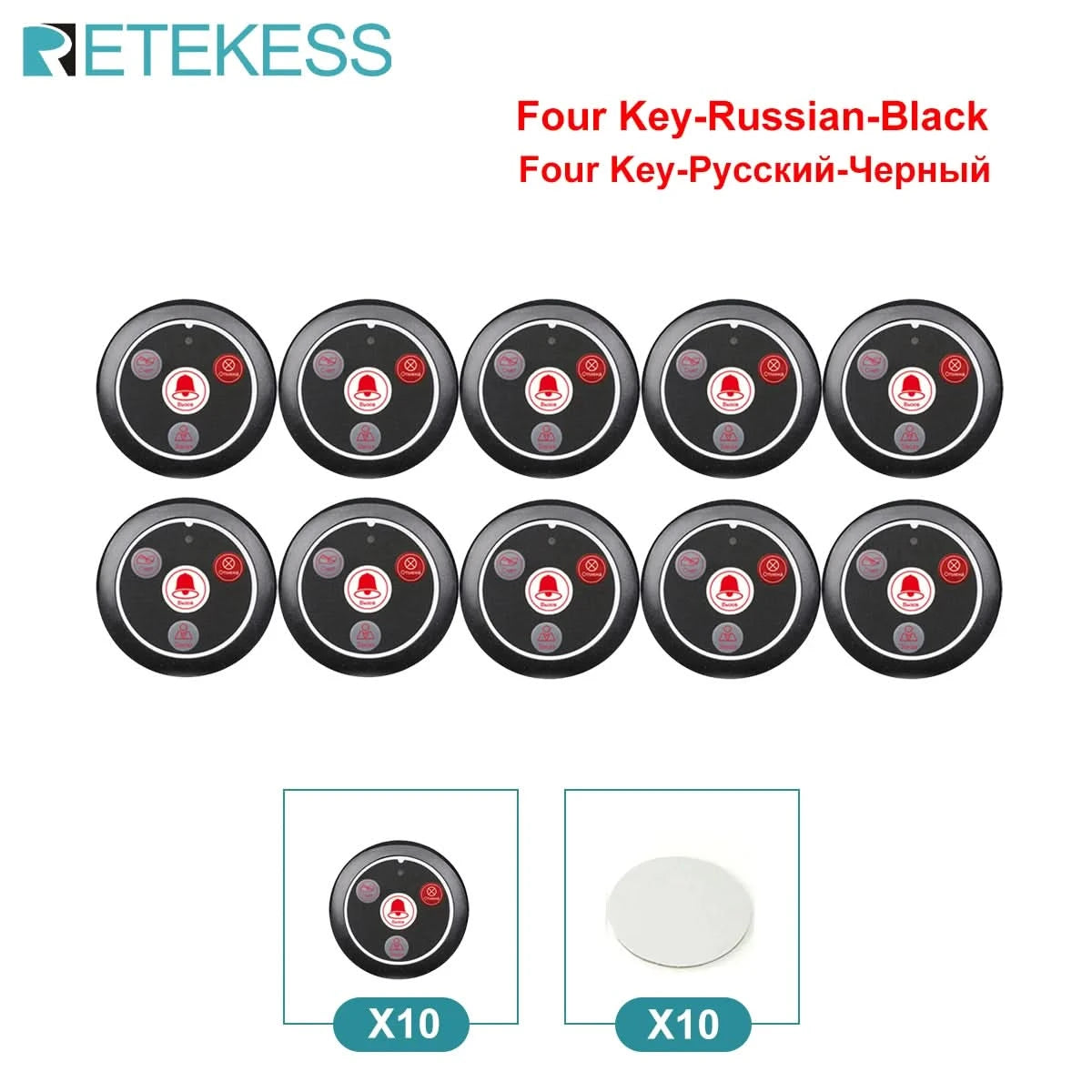 Retekess Wireless Calling System Restaurant Pager TD108 Waterproof Watch Receiver T117 Waiter Call Buttons For Hookah Cafe Bar
