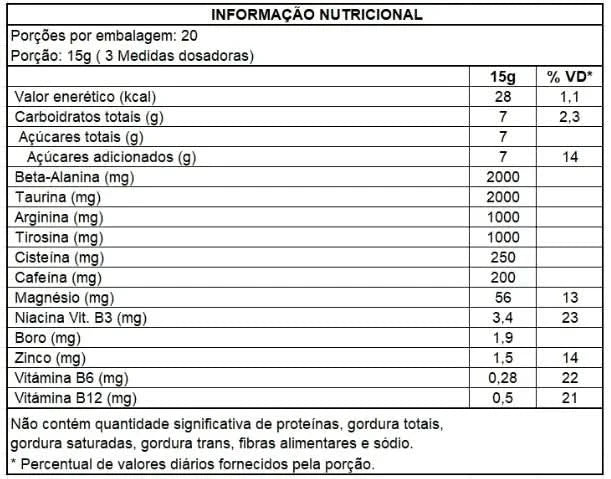 Pre Workout Evolution 300g - Soldiers Nutrition