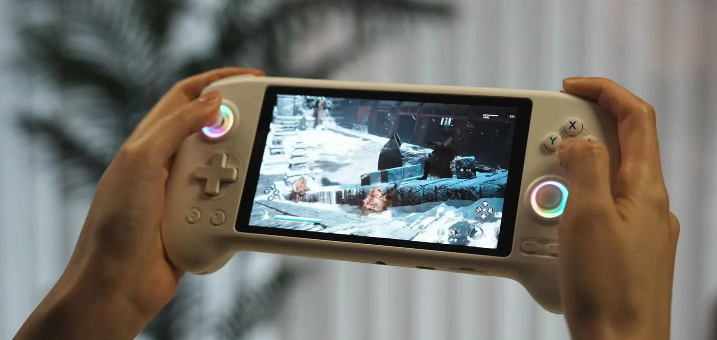 ANBERNIC RG557 Handheld Game Console 5.48" AMOLED Screen Dimensity 8300 Android 14 High-resolution Joysticks Video Player RG 557