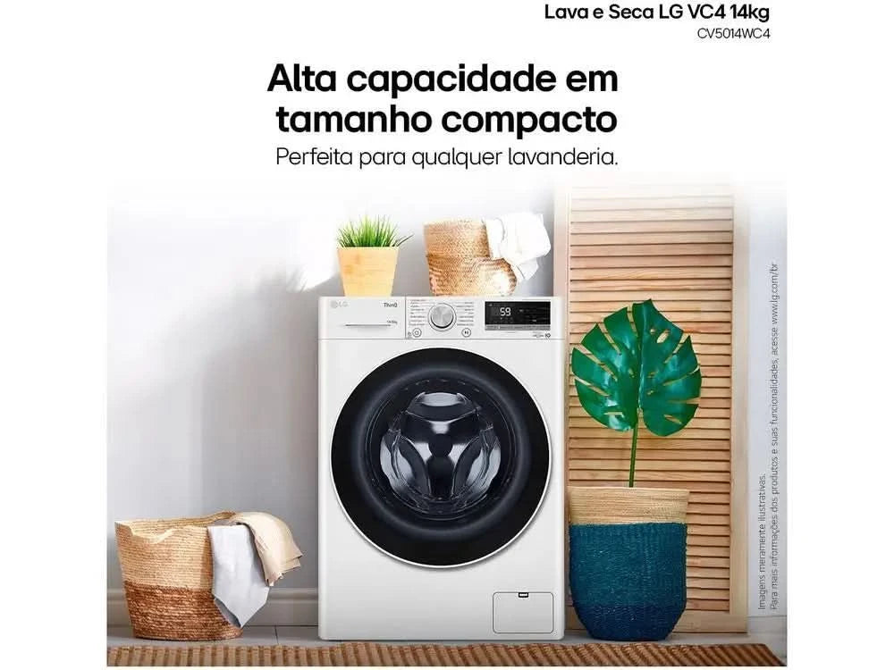 Waschtrockner LG 14kg Smart VC4 CV5014WC4 mit-110V
