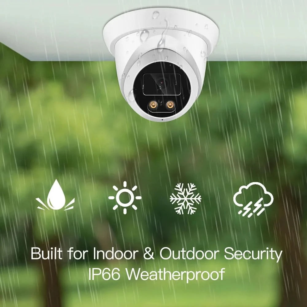 ASECAM Überwachungskamera-System 8MP 4K POE NVR Kit CCTV Audio Außen AI Farb-Nachtsicht Home Videoüberwachungskamera
