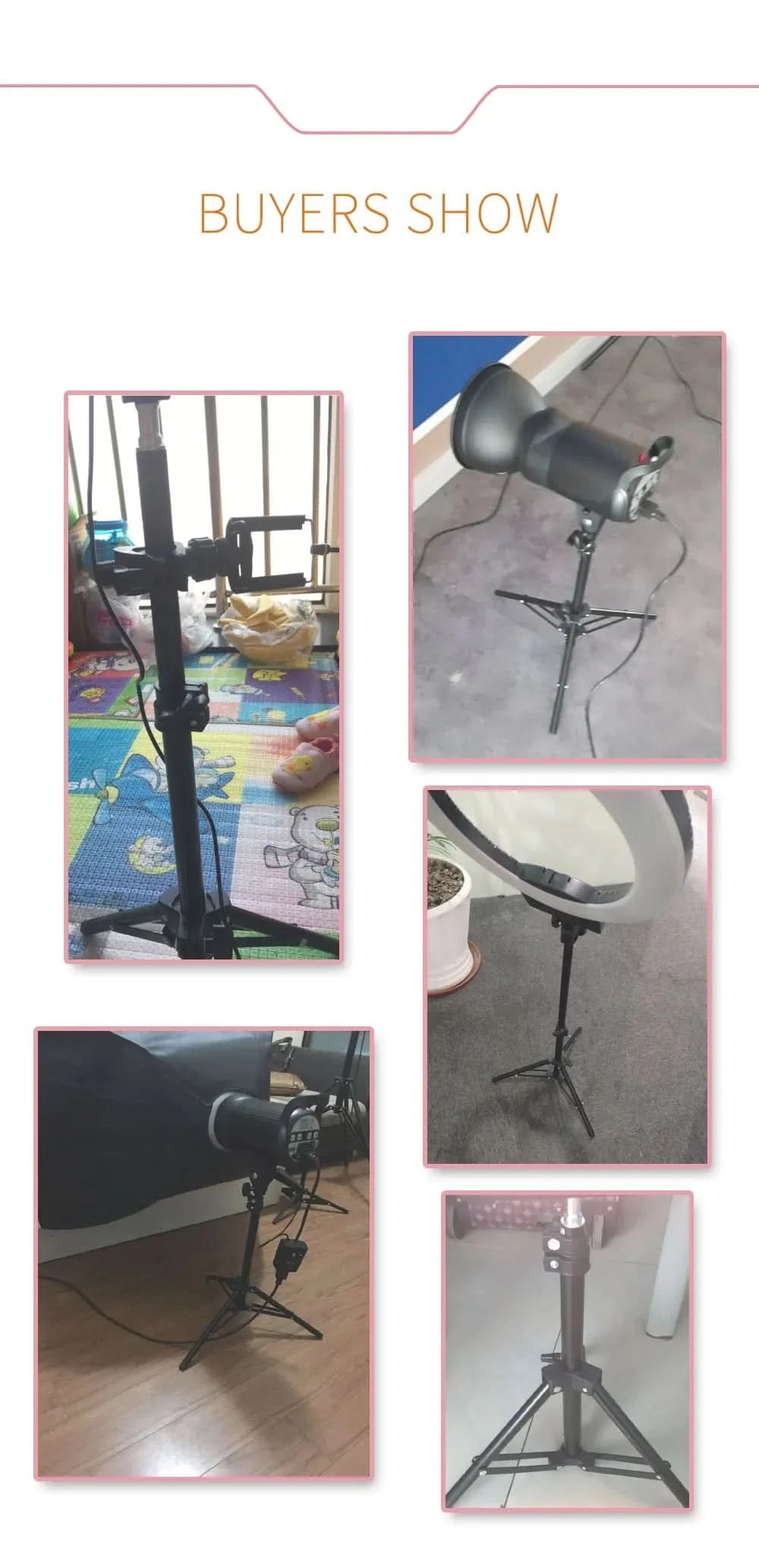 1/4 Screw Head Light Stand Tripod 2m 1.5m 68cm For Phone Selfie Stick Adjustable For Photo Studio Flashes Photographic Softbox