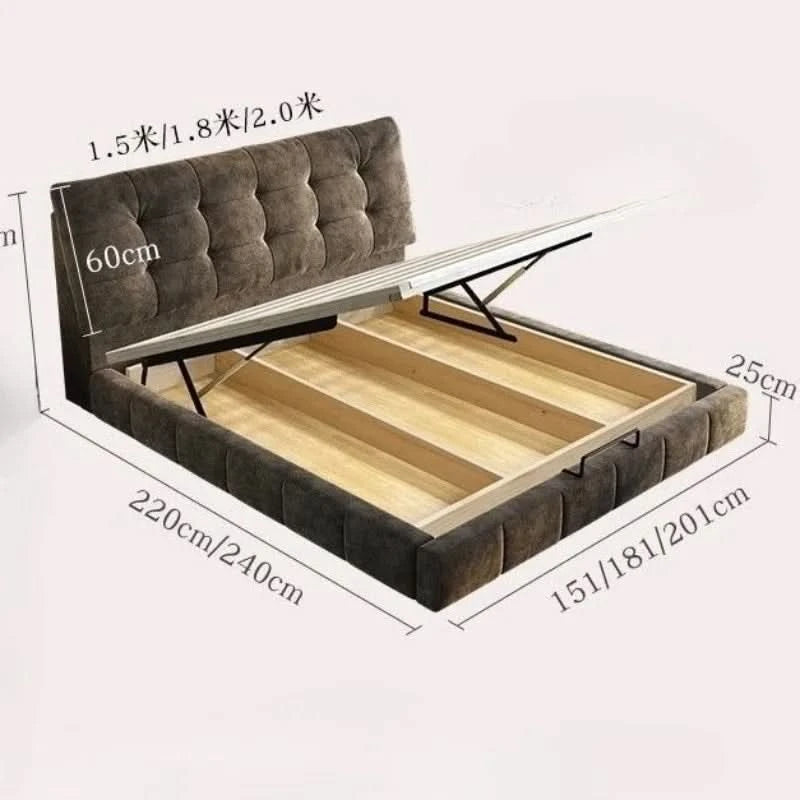 Bedsroom Fancy Beds Minimalist Modern Frame Luxury Beds Nightstands Unique Muebles Para El Hogar Home Furniture Accessories