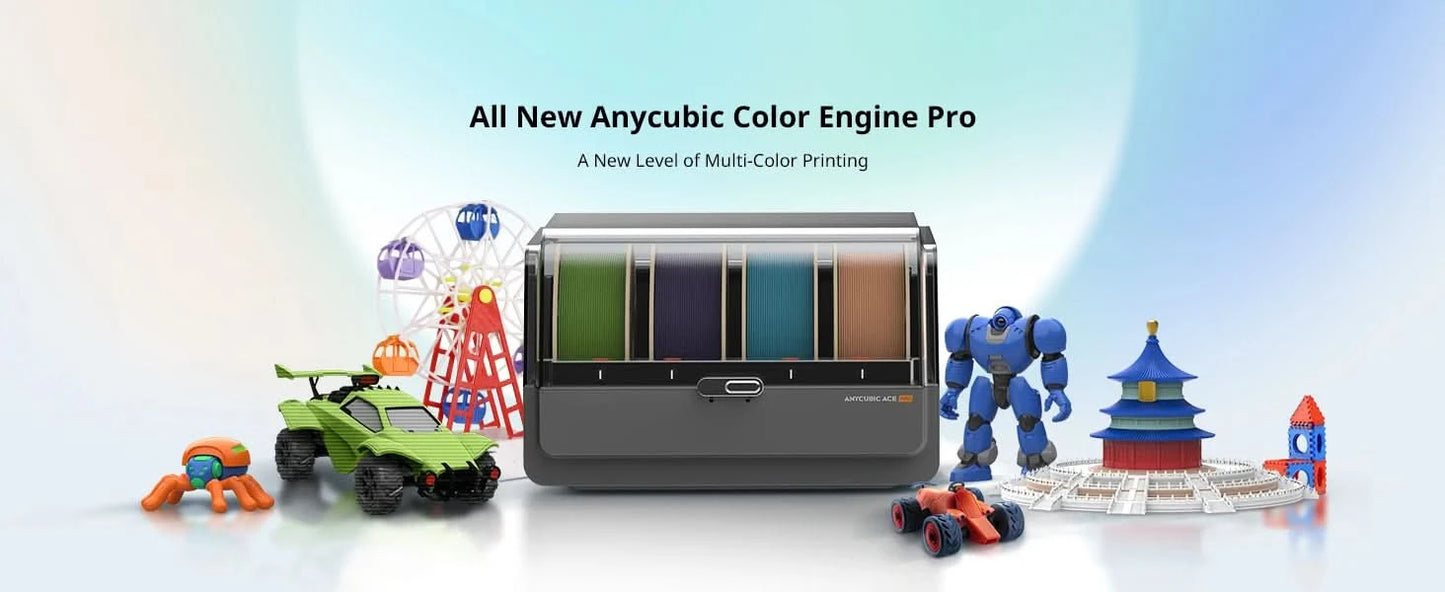 Anycubic ACE Pro For Kobra S1/Kobra 3/Kobra 3 MAX Filament Box Auto Drying Filament Back Up Support 4 Color Printing