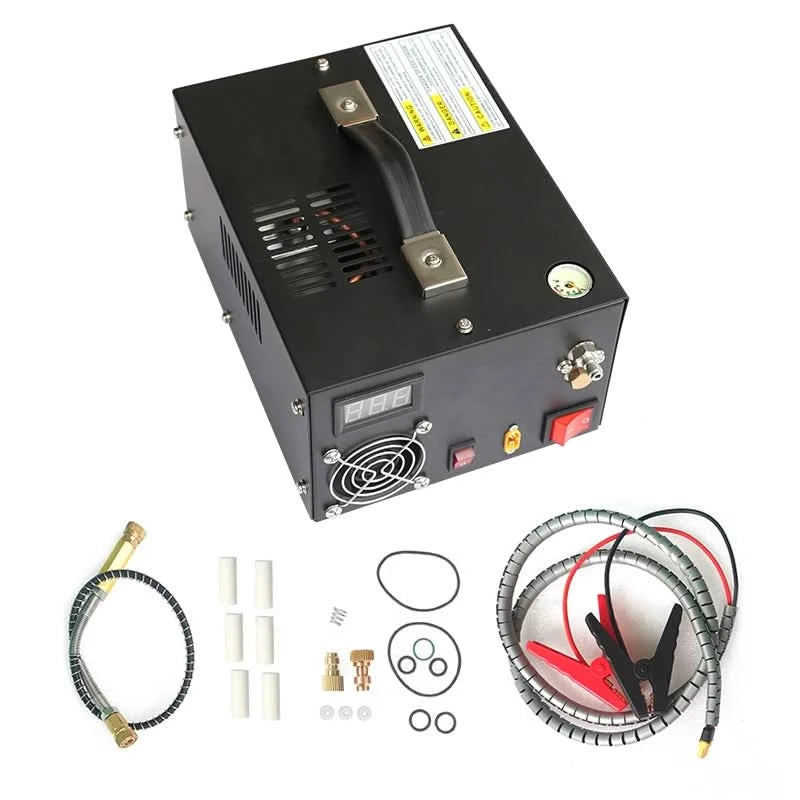 220V 12V PCP Luftkompressor 300Bar 4500psi Druckluftgewehr Tauchen Hochdruckpumpe 30MPA PCP Schießpumpe Inflator