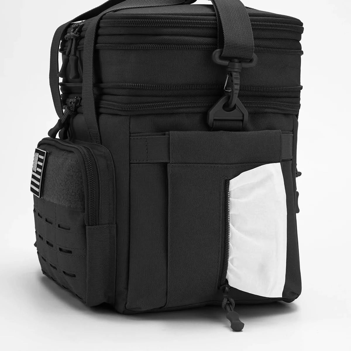 Taktische Brotdose für Herren, erweiterbare taktische Kühltasche, 18 l, auslaufsicher, isoliert, für Arbeit, Camping, Outdoor