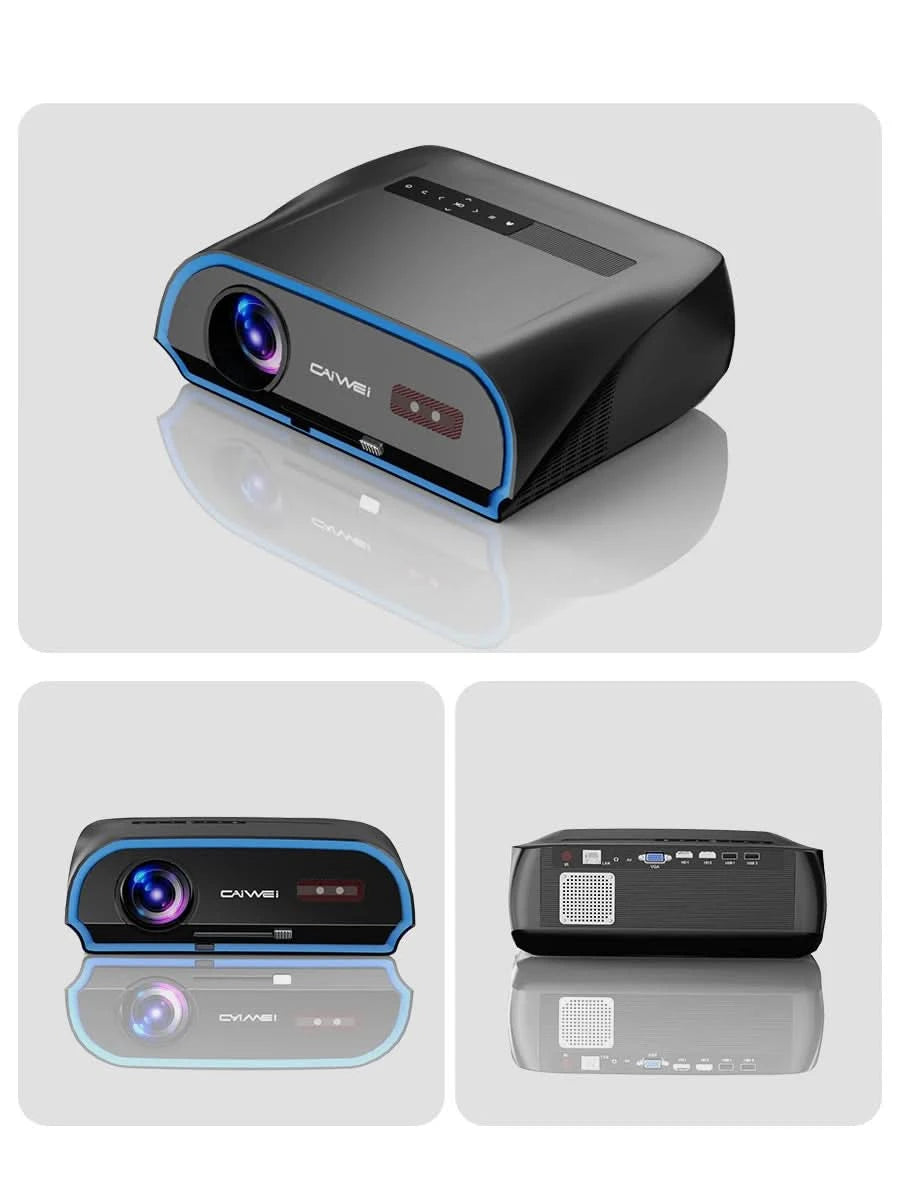 CAIWEI A10R Projektor 4K Android für Zuhause Full HD 1080P Autofokus Wifi 6 3500 ANSI Smart TV Tragbarer Beam-Projektor in Brasilien