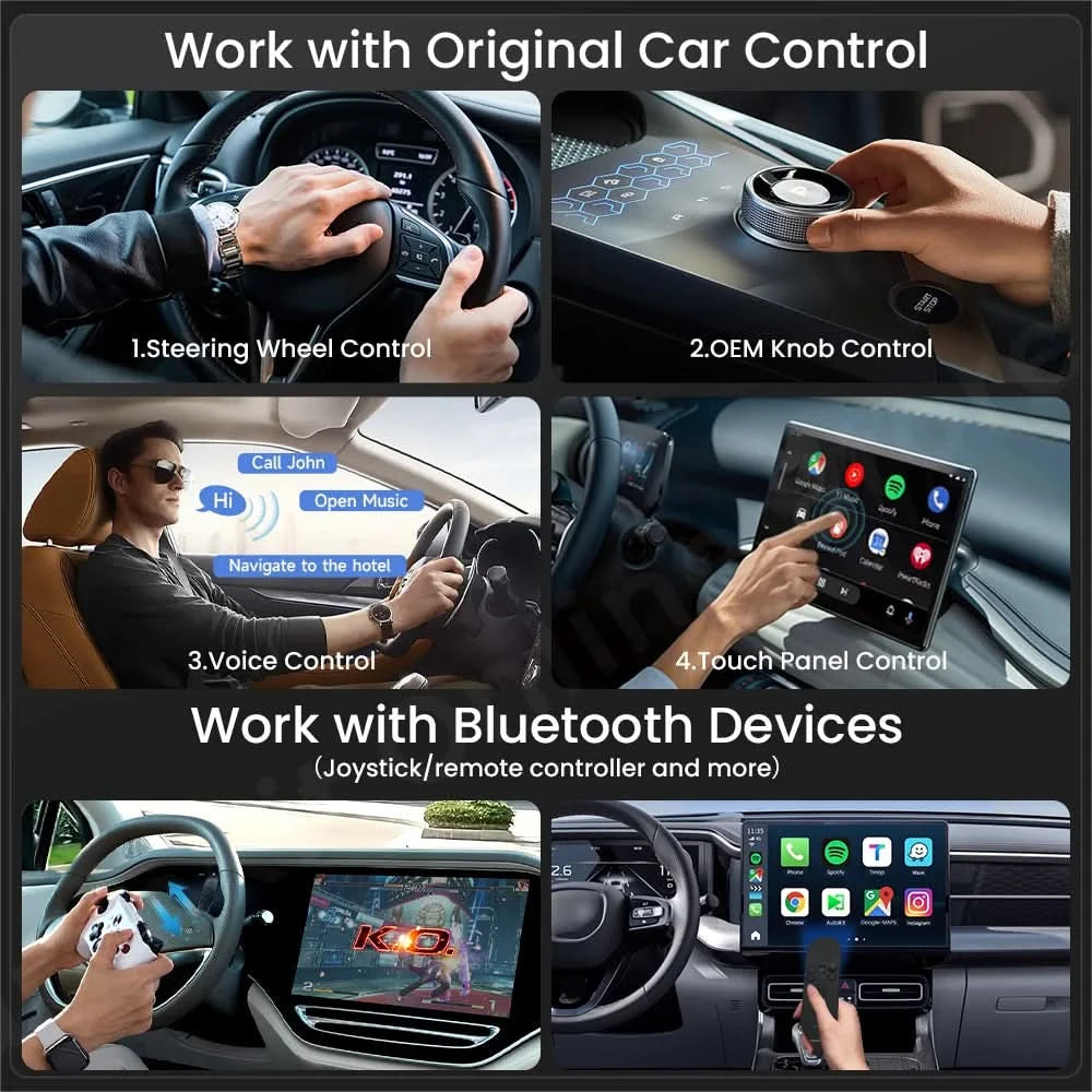 Carlinkit SDM660 Aibox Android 13 USB-A CarPlay Android Auto Wireless Adapter Unterstützt Online-Video Spotify Netflix Bluetooth Wifi