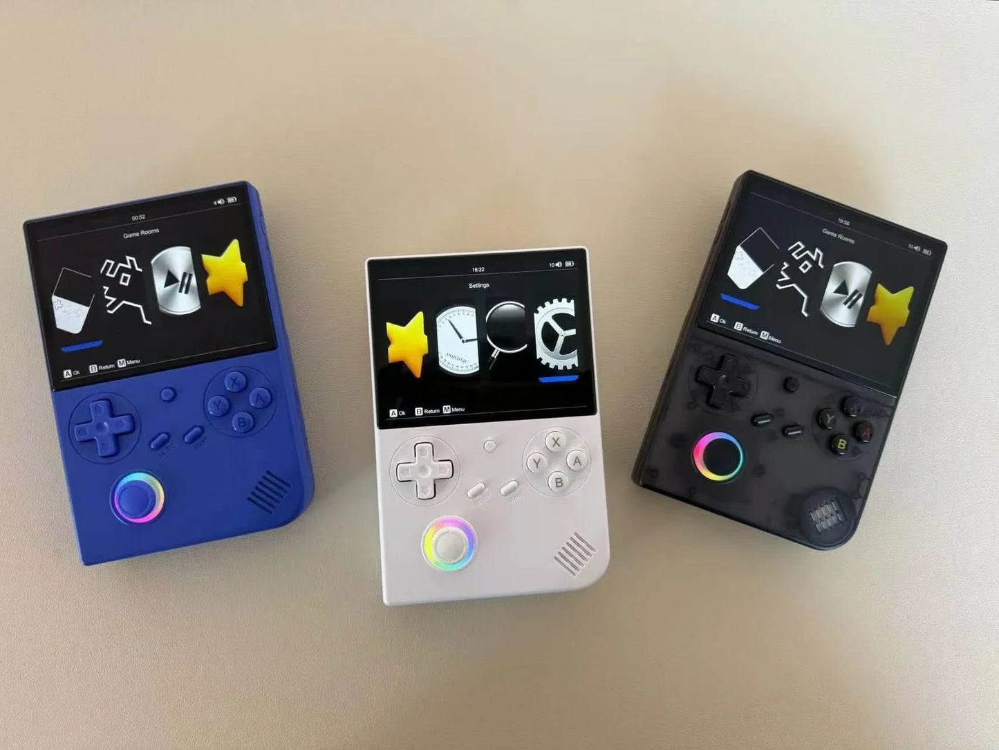 ANBERNIC RG40XXV Retro Handheld Game Console Linux 64bit System 4"IPS Screen 3200mAh RGB Joystick WIFI Video Gaming Consoles PSP