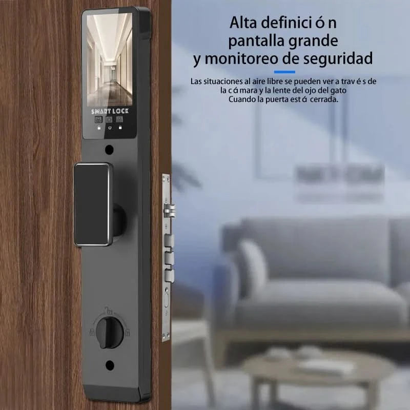 XSDTS Wifi facial Electronic lock biometrics Fingerprint Smart Door Lock Password 3D face recognition Camera Electronic Lock