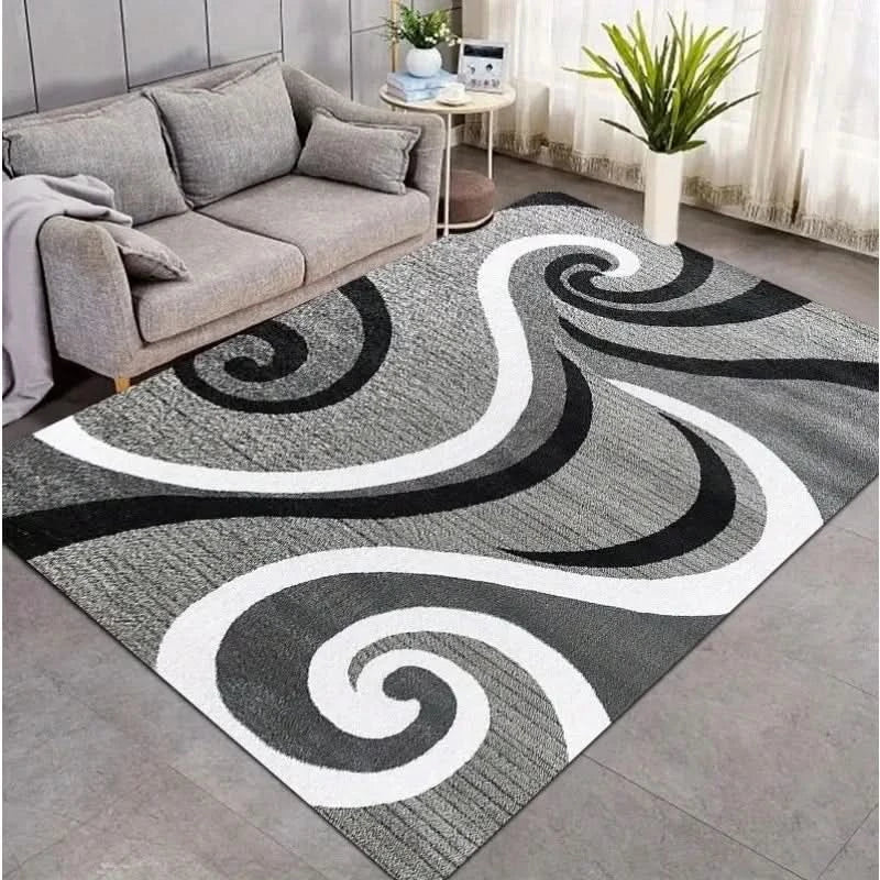 Modern Living Room Floor Mat Simple Lines and Printed Soft Bedrooms Suitable for Living Rooms Terraces Offices Kitchen Floors