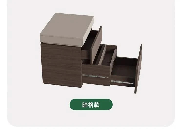 solid wood bedside cabinet multi-functional hidden compartment bedside hidden storage cabinet bedroom locker