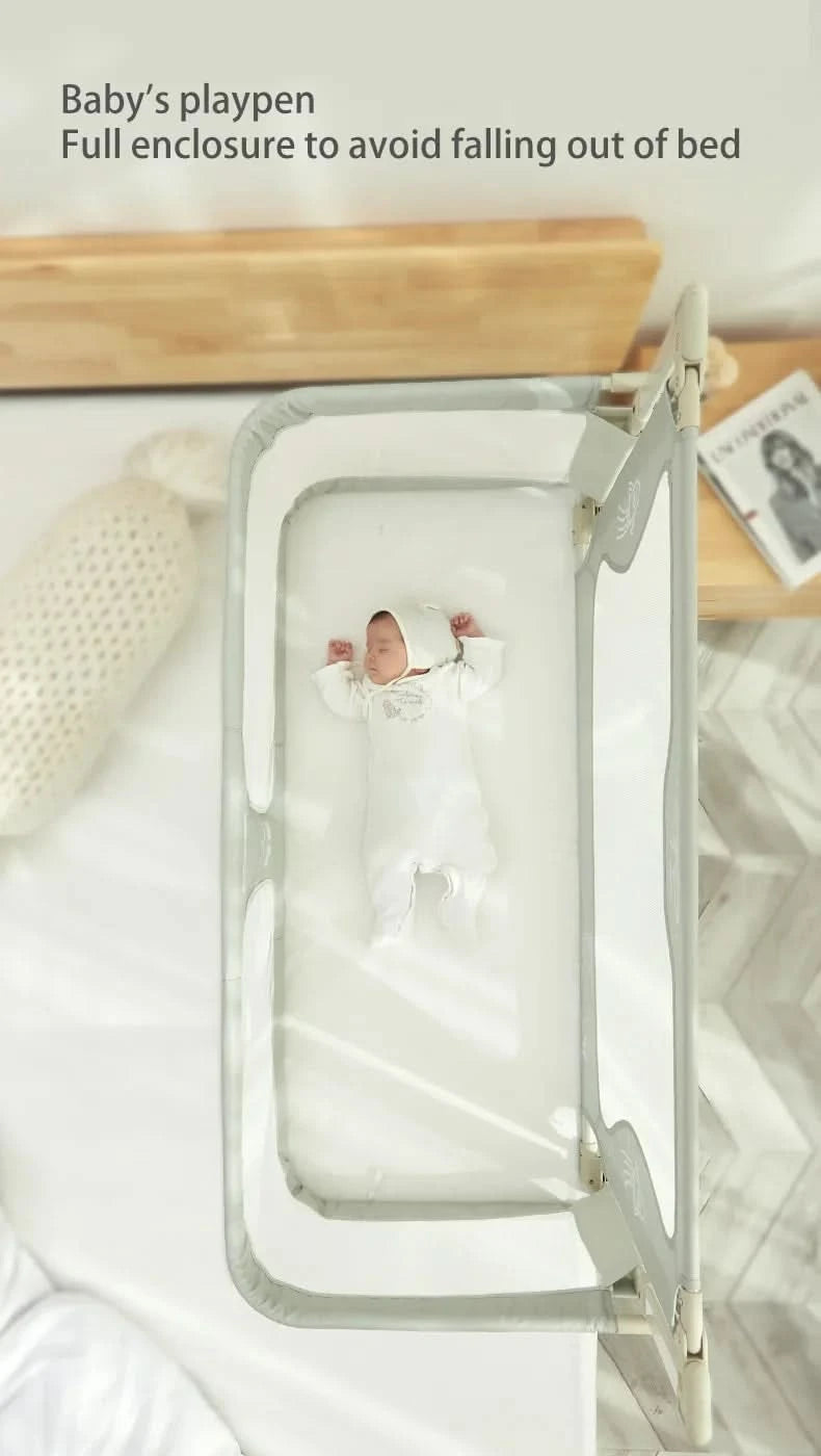 Simple and Lightweight Baby Cot Dual-use Comfortable Toddler Baby Bed within Bed Safety Protection Easy To Install Bedside Crib