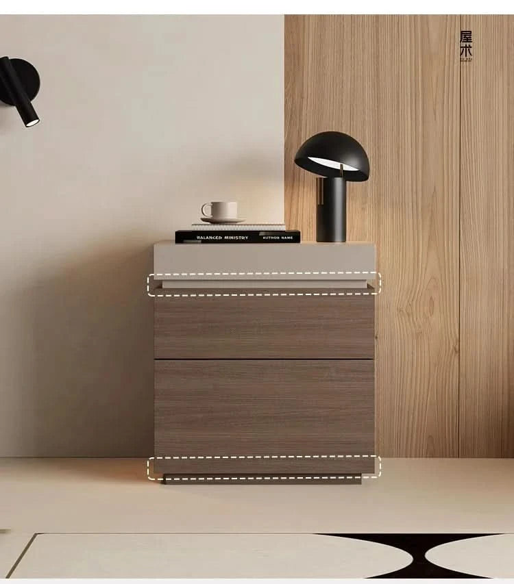 solid wood bedside cabinet multi-functional hidden compartment bedside hidden storage cabinet bedroom locker