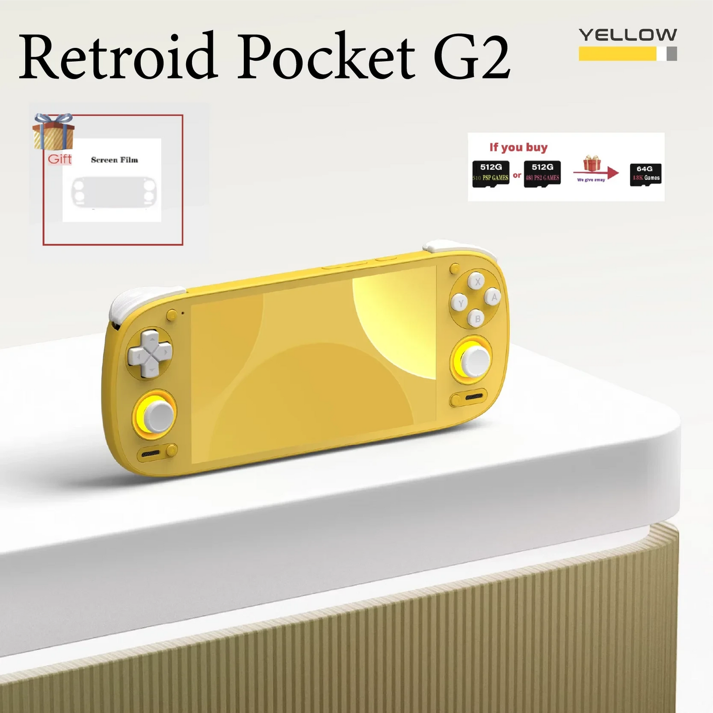 Retroid Pocket G2 Handheld-Spielkonsole Android 15 5,5 Zoll 1080P AMOLED Bildschirm 5000mAh Hall-Effekt Joystick RP G2 Spielekonsole