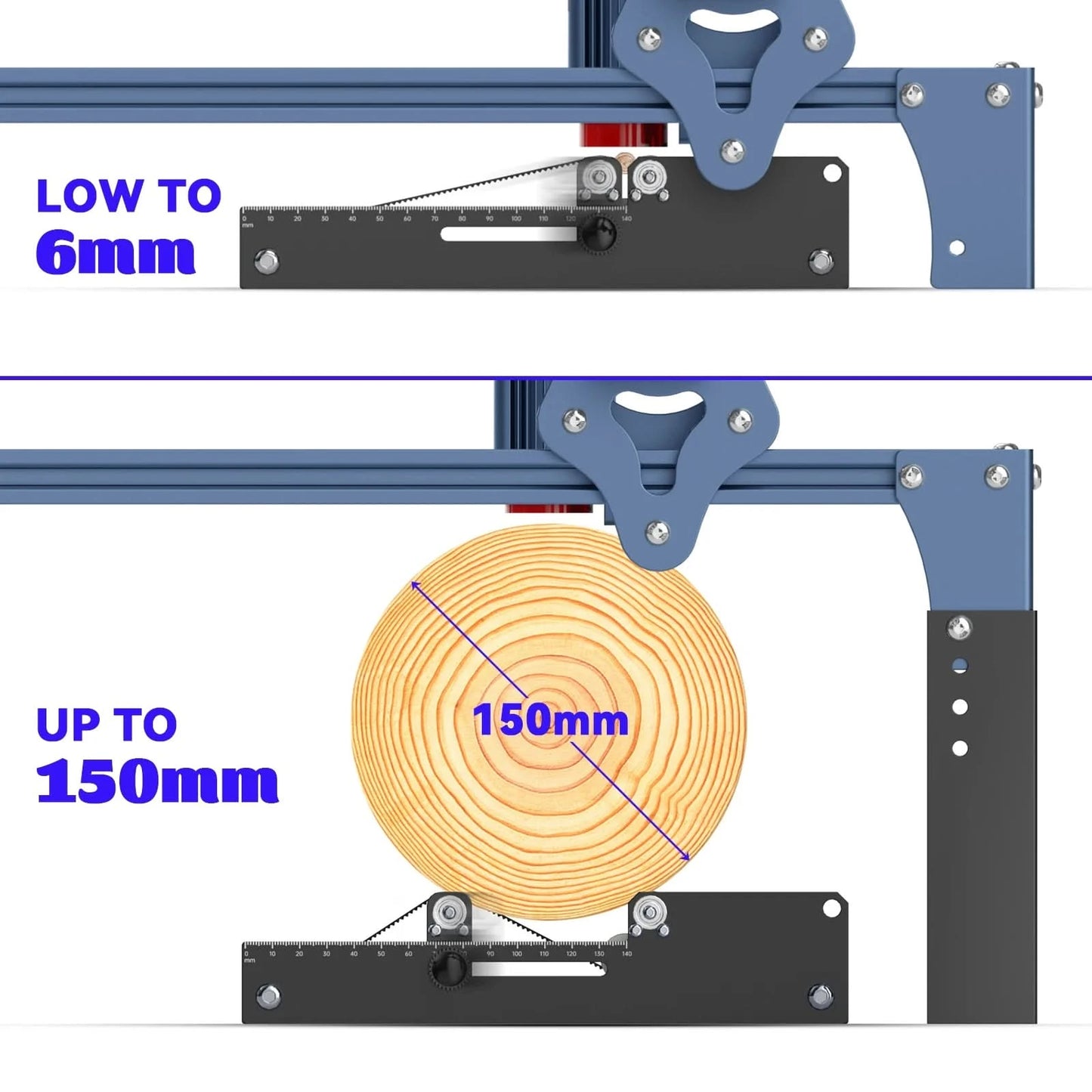 SCULPFUN S9/S10 Laser-Rotationsgraviermaschine Y-Achsen-Rotationswalze für 6-150 mm Gravur von zylindrischen Objekten, 360° drehbar