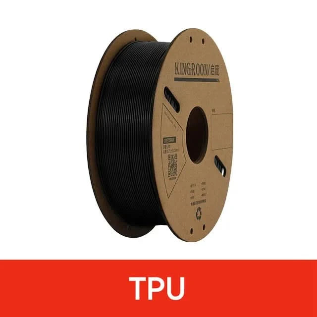 KINGROON Standard 1KG PLA PETG TPU ABS Filament 1.75mm +/- 0.03mm No bubbles 3D Printer Plastic, Random Spool