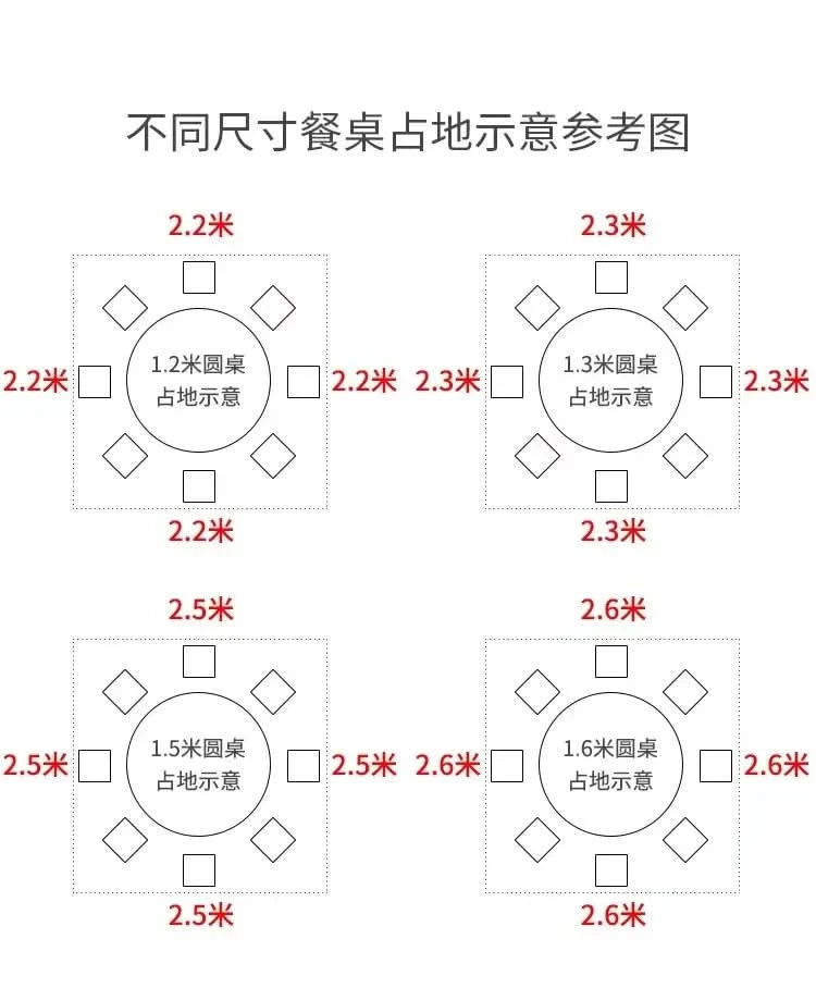 Round 6 People Dining Table Kitchen Living Room Dressing Dinning Table Set Coffee Hospitality Mesa Comedor Kitchen Furniture
