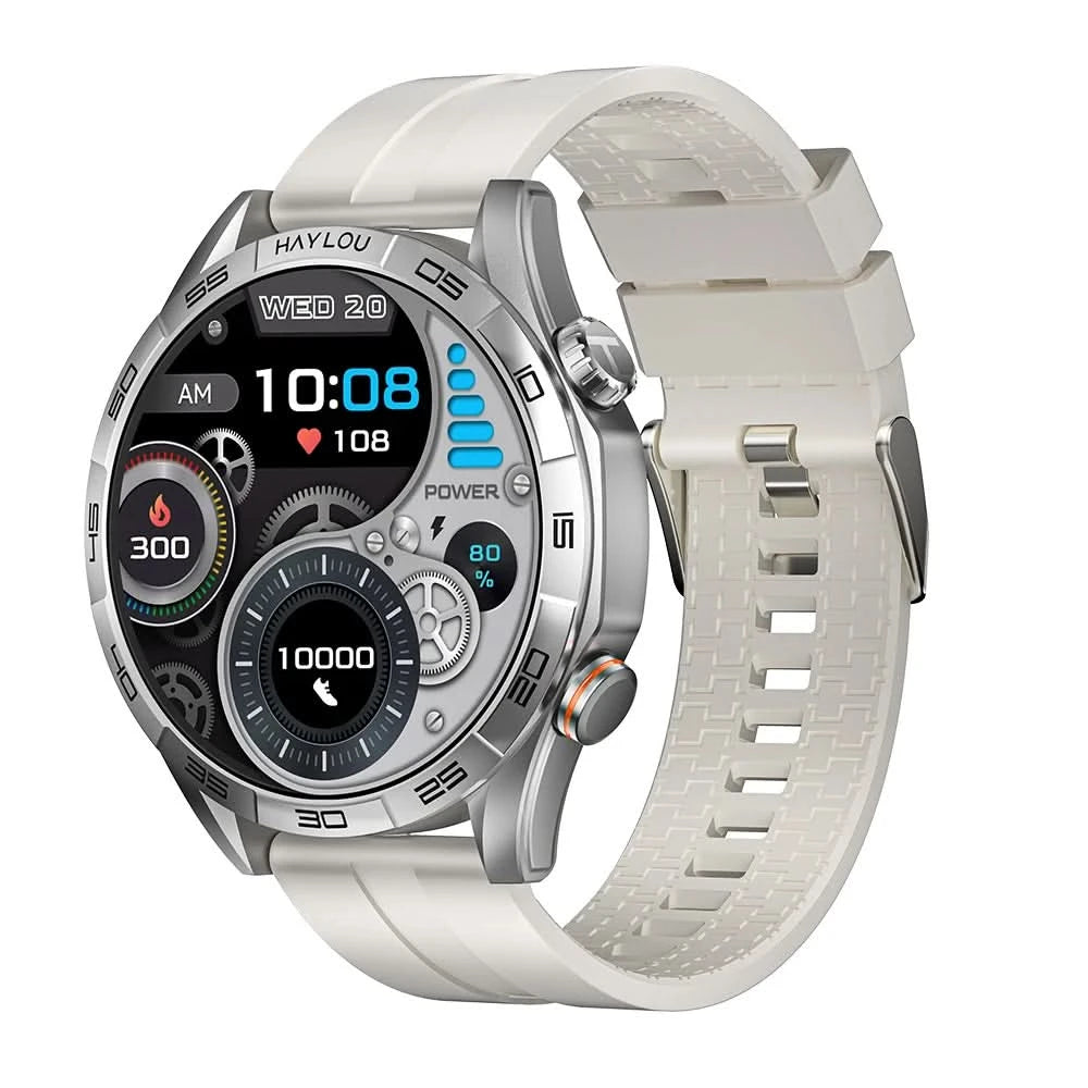 HAYLOU Solar 5 Smartwatch mit Sprachanrufen 1.58'' AMOLED Display 60Hz Smart Watch 24H Gesundheitsüberwachung Sport-Smartwatch für Herren
