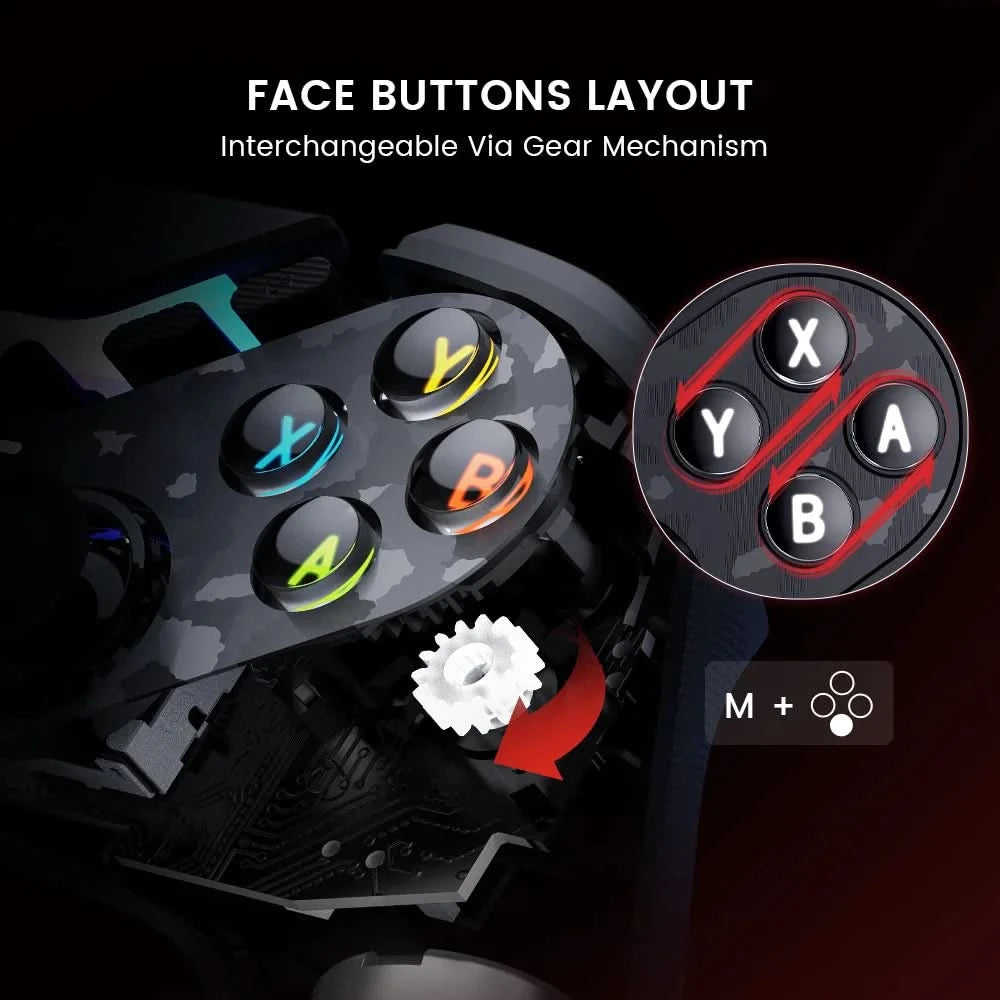 GameSir Tarantula Pro Switch 2 Controller kabelloser Gamecontroller mit 9 belegbaren Tasten, 6-Achsen-Gyroskop, Hall-Effekt-Triggern und NFC