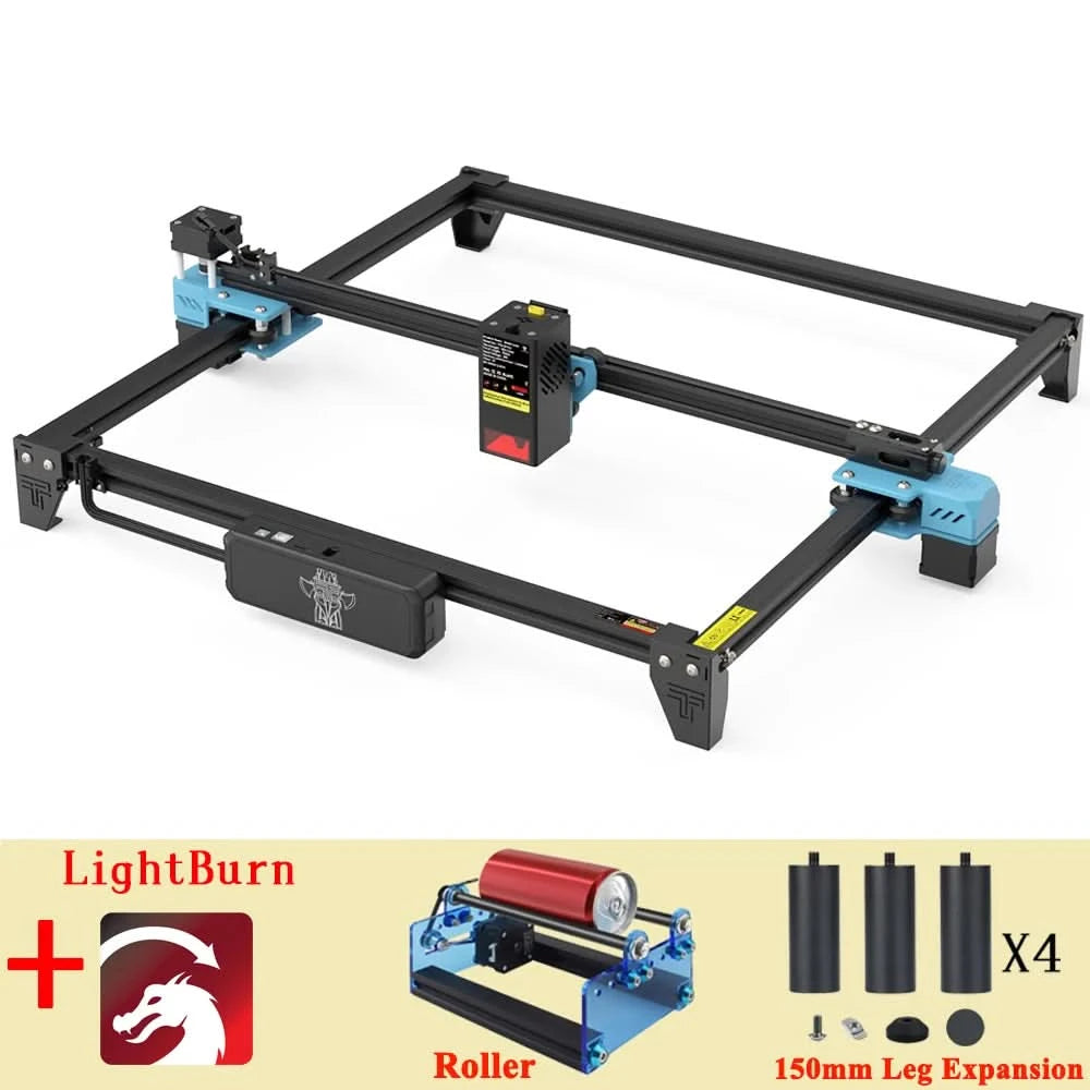 TwoTrees 130W CNC-Lasergravurmaschine TTS-20 PRO APP WLAN-Steuerung Glas Metall Lasergravierer Holz Lederschneidemaschine